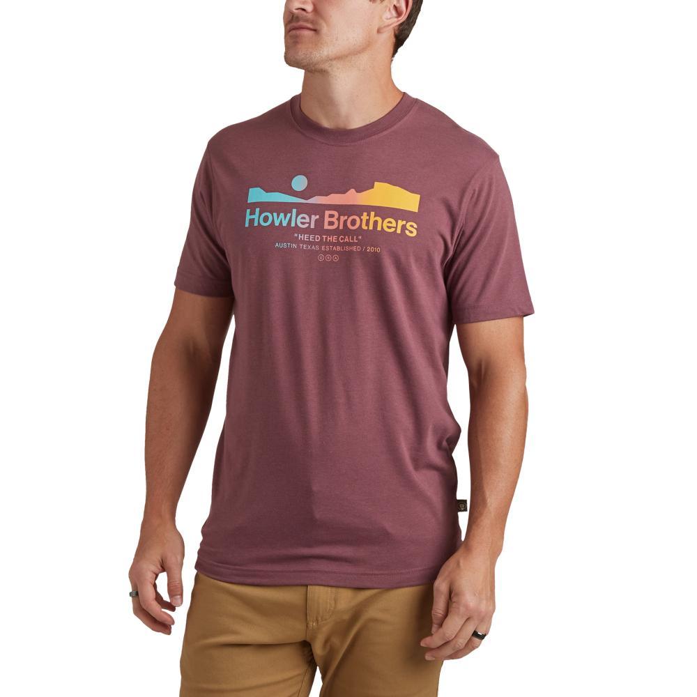 Howler Brothers Men's H Bar B Snapshirt PLUMWINE