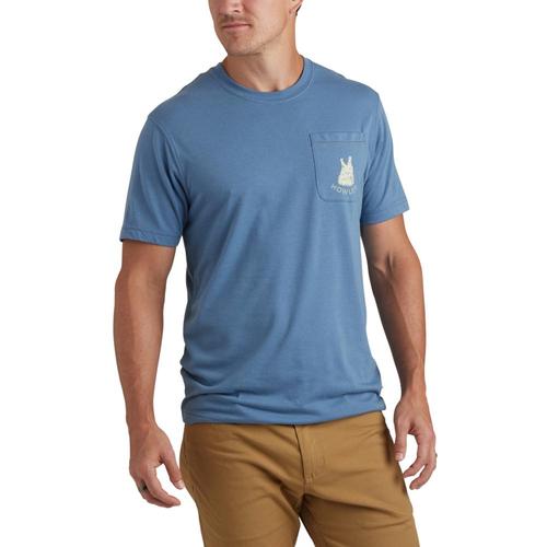 Howler Brothers Men's Howler Coyote Pocket T-Shirt Bluehorizon