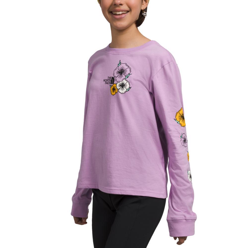 The North Face Girls Long Sleeve Graphic Tee LUPURPLE_HCP