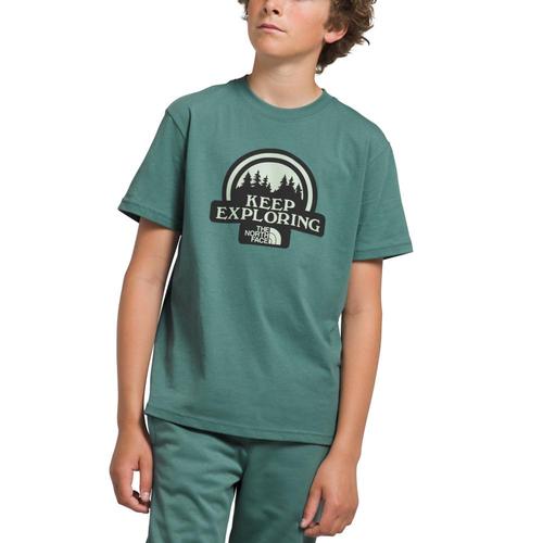 The North Face Boys Short Sleeve Graphic Tee Drksage_i0f
