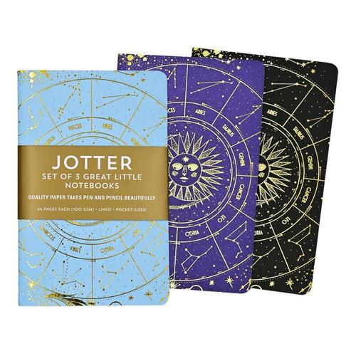 Peter Pauper Press Celestial Jotter Mini Notebook Set of 3