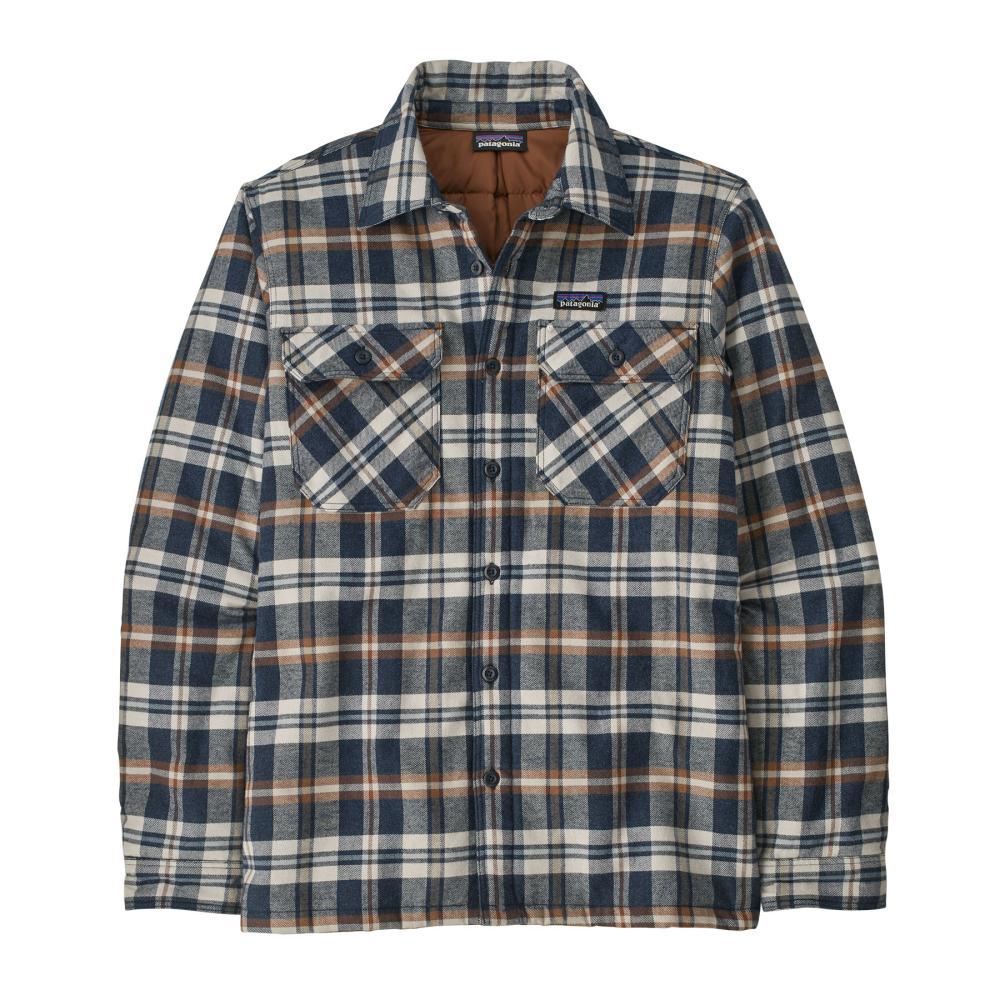 Patagonia Men's Insulated Organic Cotton Midweight Fjord Flannel Shirt NAVY_FINN