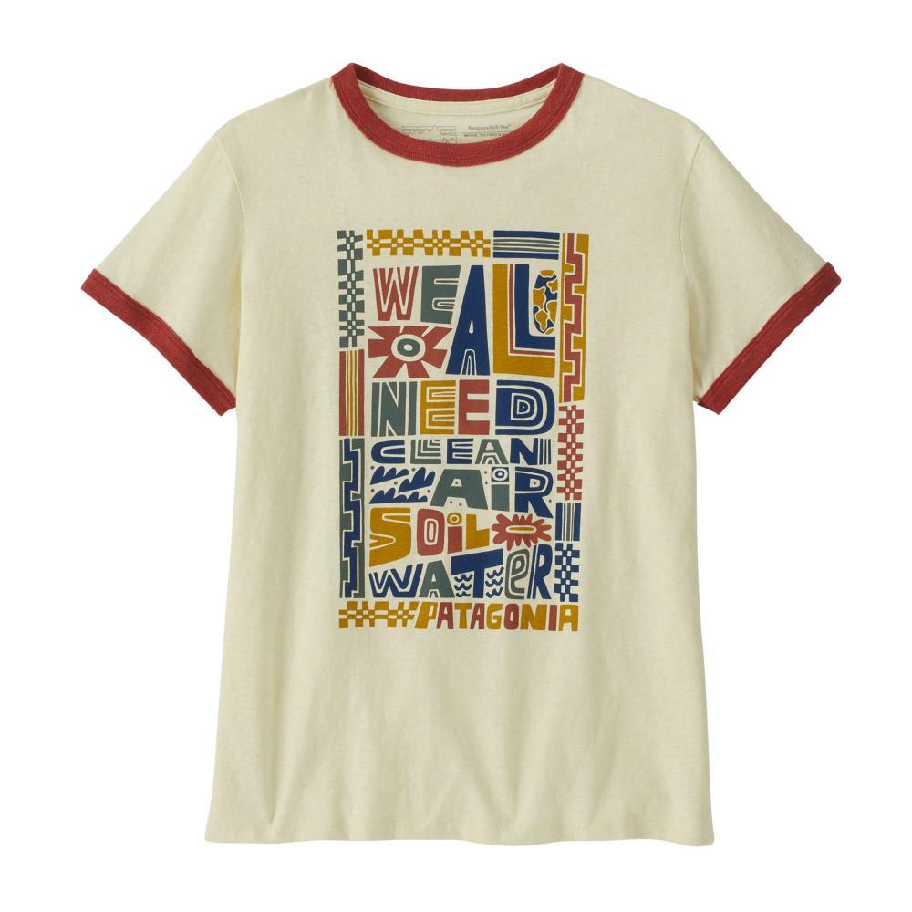 Patagonia Women's We All Need Ringer Responsibili-Tee WHITE_BCW