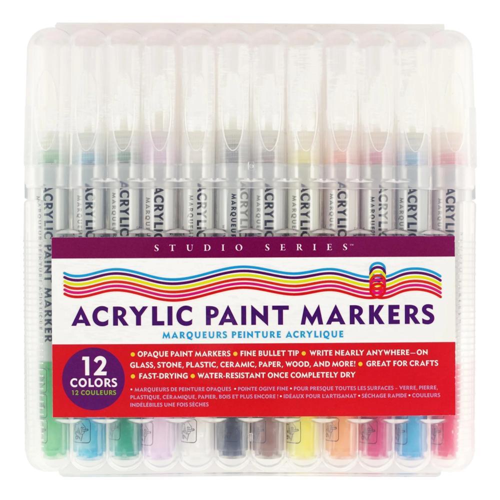 Studio Series Set of 12 Acrylic Paint Markers 12PC