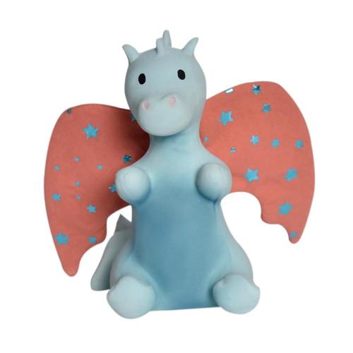 Tikiri Baby Sunrise Dragon Natural Rubber Rattle with Crinkle Wings