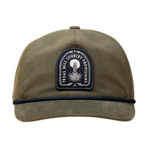 THC Provisions Sacred Ground Guadalupe Snapback Hat Olive