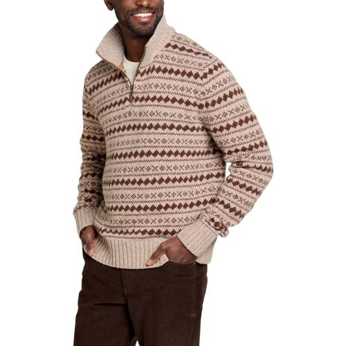 Toad&Co Men's Wilde 1/4 Zip Sweater Hbrown_201