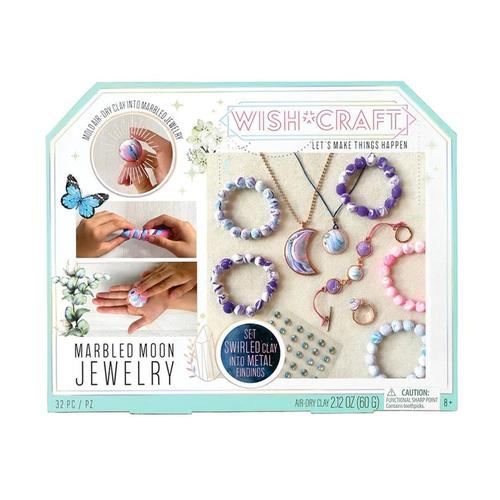 Bright Stripes Wish*Craft Marbled Moon Jewelry Kit