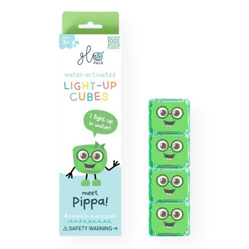 Glo Pals Light-Up Cubes - Green Pippa