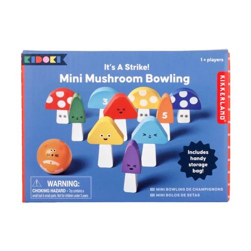 Kikkerland It's A Strike Mini Mushroom Bowling Game
