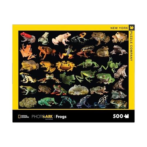 New York Puzzle Company Photo Ark Frogs 500 Piece Jigsaw Puzzle