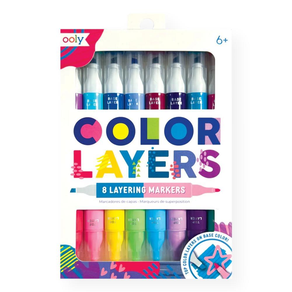 Ooly Color Layers Double Ended Layering Markers - Set Of 8