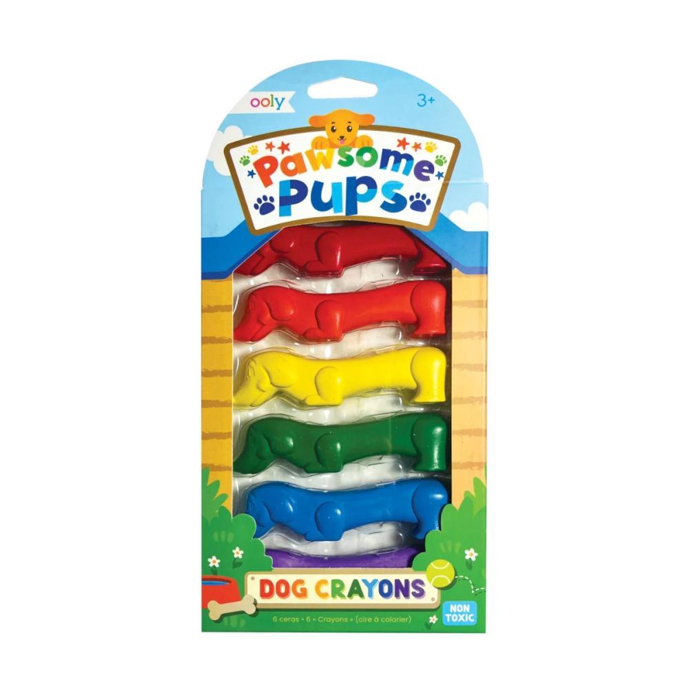  Ooly Pawsome Pups Dog Crayons - Set Of 6