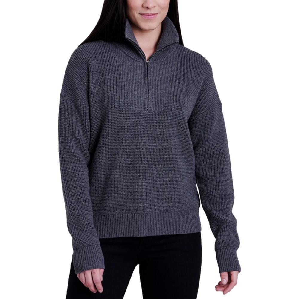 KUHL Women's Norda 1/4 Zip Sweater CHARCOA_CH