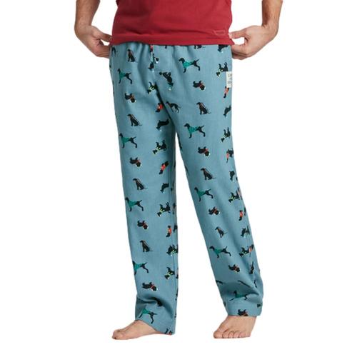 Life is Good Men's Chilly Dogs Pattern Classic Sleep Pants Sblue_dogs