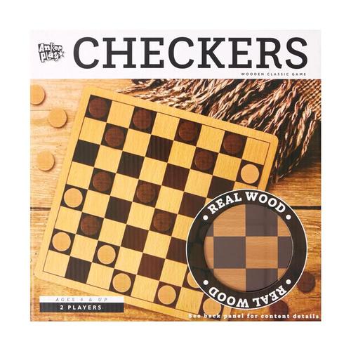 Anker Play Checkers Wooden Game Set
