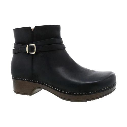 Dansko Women's Brook Black Burnished Nubuck Boots Blk.Olplp