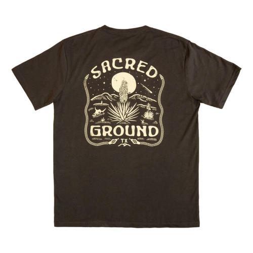 Texas Hill Country Provisions Sacred Ground Feather Grass Tee Vinblack