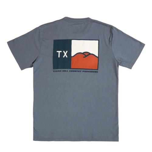 Texas Hill Country Provisions Hill Country Flag Feather Grass Tee Fadedindigo