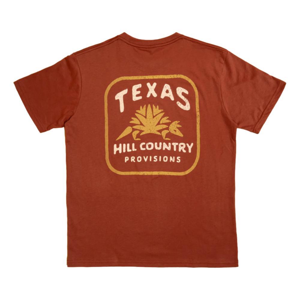 Texas Hill Country Provisions Hill Country Dillo Feather Grass Tee BRICKRED