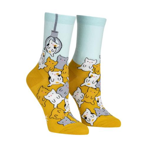 Sock It To Me Women's Cat Claw Crew Socks Cats