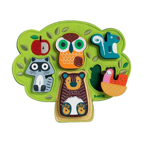 Whole Earth Provision Co.  DJECO Djeco Oski Embroidered Felt and Wooden  Puzzle