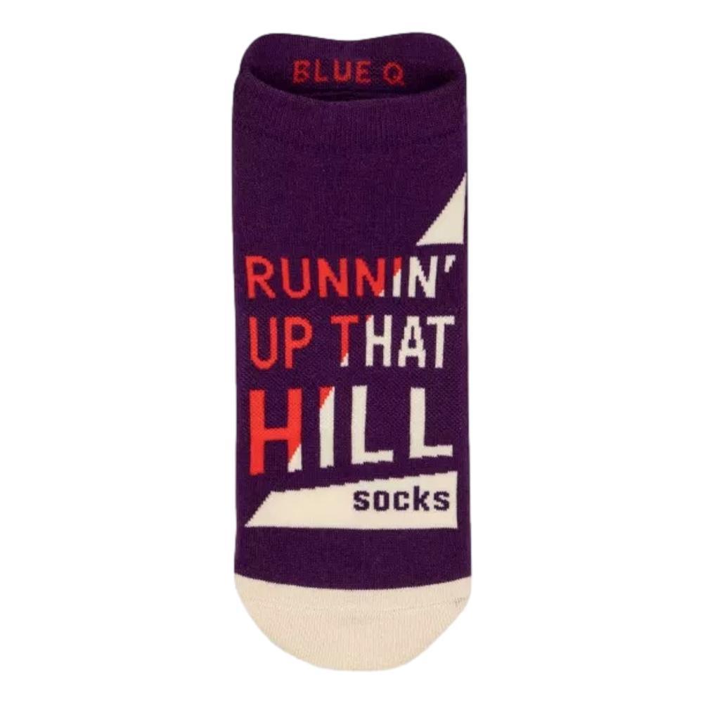 Blue Q Runnin' Up That Hill Sneaker Socks PURPLE