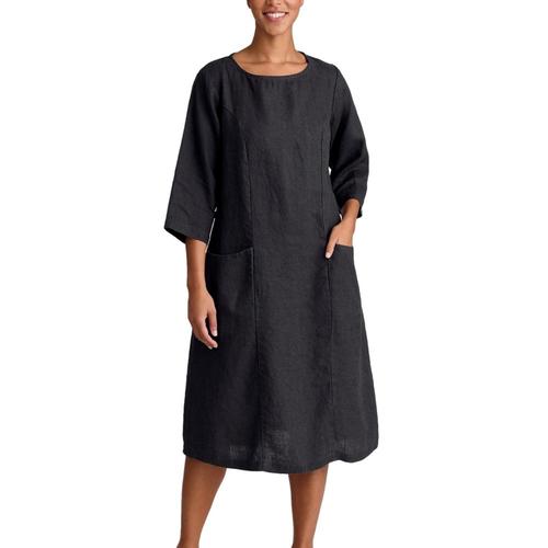 FLAX Women's Generous Slouch Pocket Dress NINEIRON