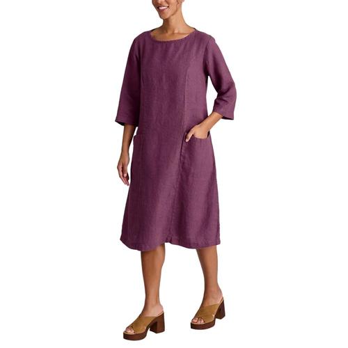 FLAX Women's Slouch Pocket Dress SANGRIA