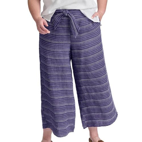 FLAX Women's Obi Striation Pants Indigost
