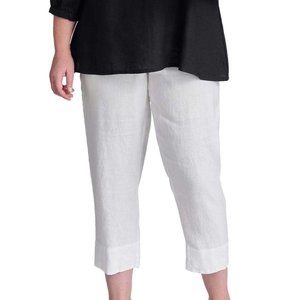 FLAX Women's Travel Pants WHITE