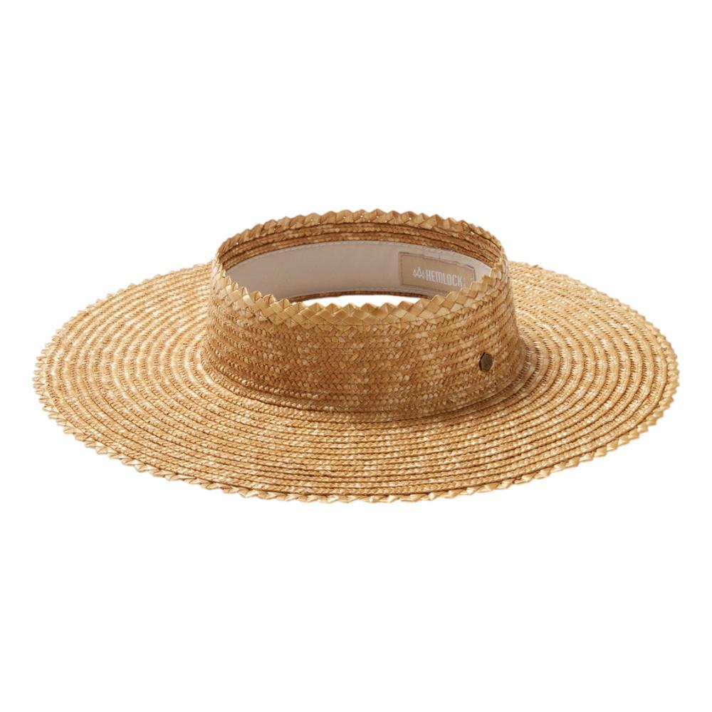 Hemlock Hat Co. Tropez Straw Visor HONEYCOMB