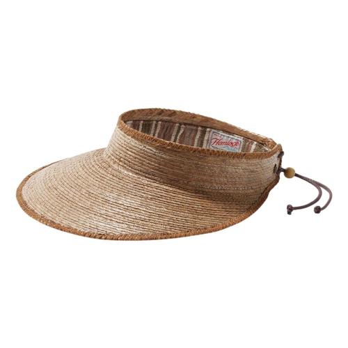 Hemlock Hat Co. Tropez Straw Visor Toast