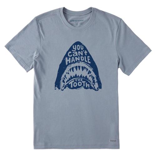 Life is Good Men's Can't Handle the Tooth Short Sleeve Crusher-LITE Tee Stoneblue