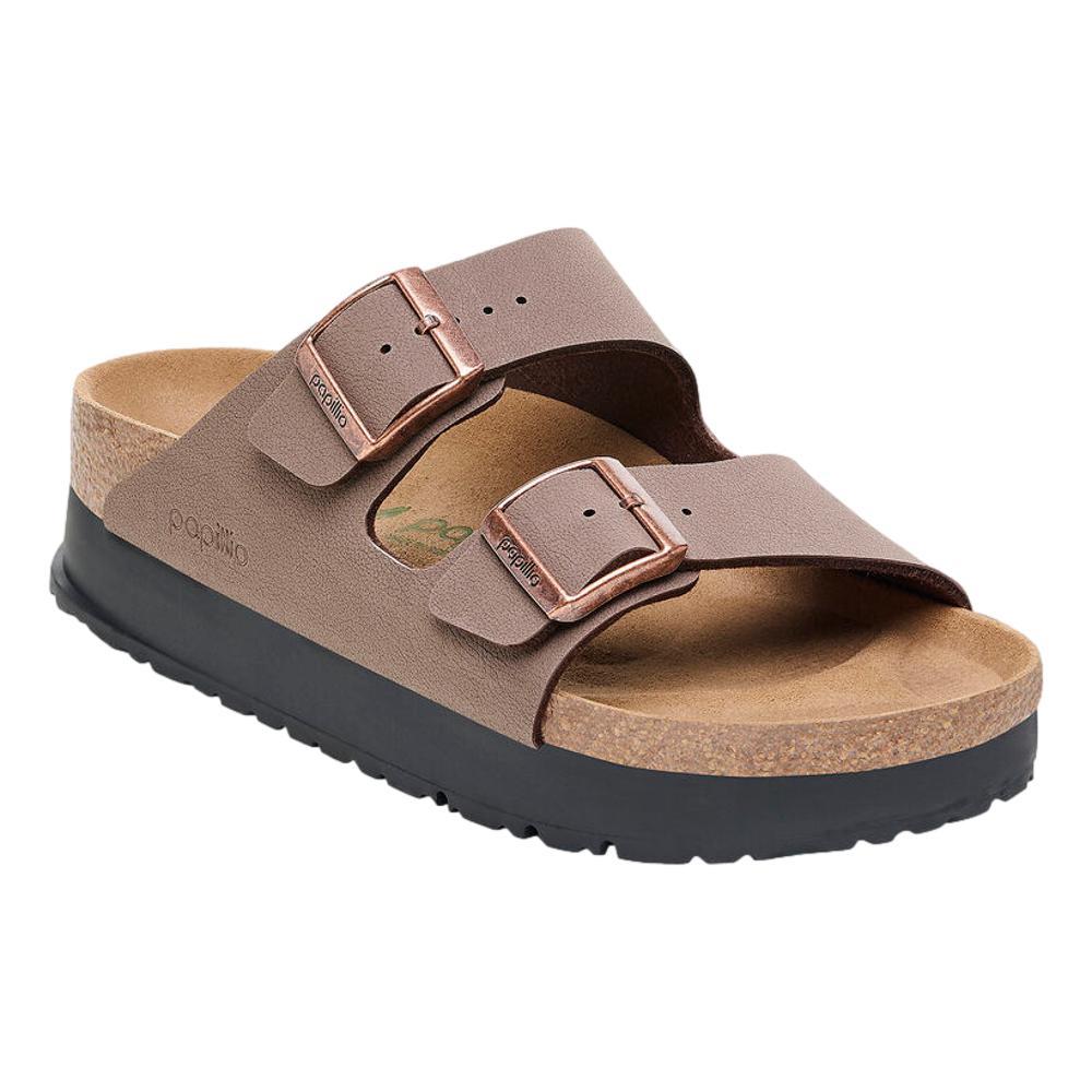 Birkenstock Women's Arizona Flex Platform Birko-Flor Sandals - Narrow MOCHA.BKBC