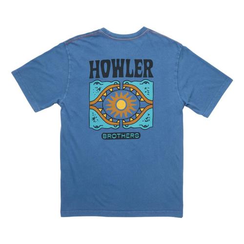 Howler Brothers Men's Sun Drinker Cotton T-Shirt Blue