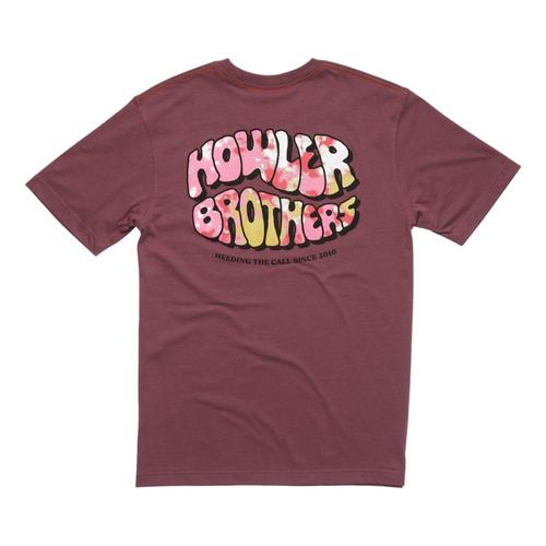 Howler Brothers Men's Howler Bubble Gum Blended T-Shirt Plumwine