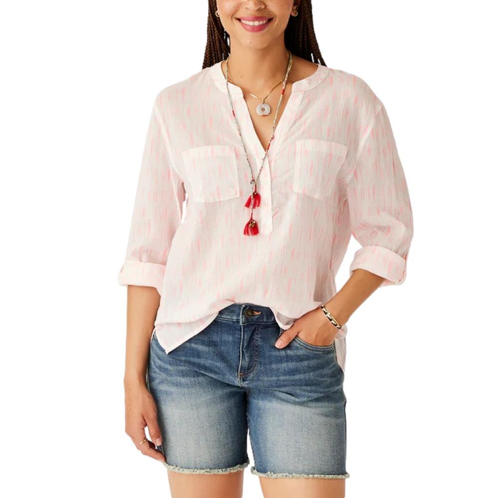 Carve Designs Women's Dylan Gauze Shirt CORAL_715