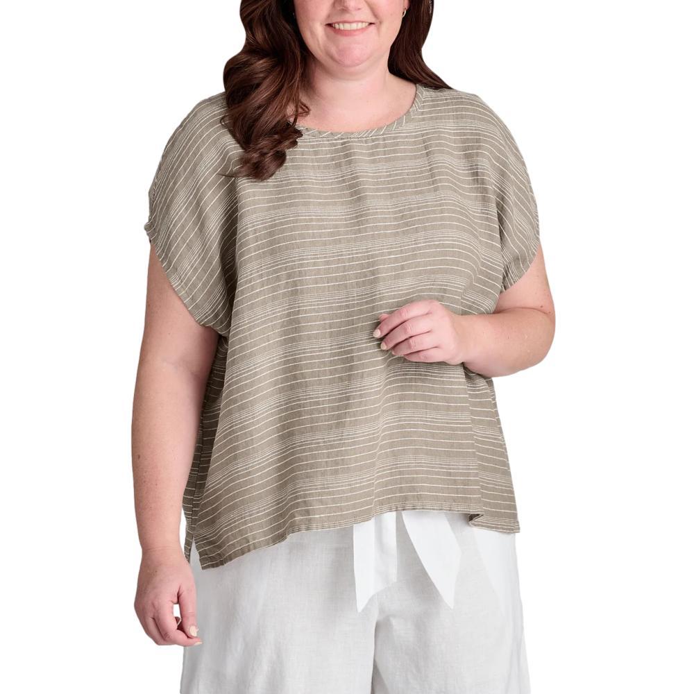 Whole Earth Provision Co. FLAX FLAX Women s Mia Striation Tee