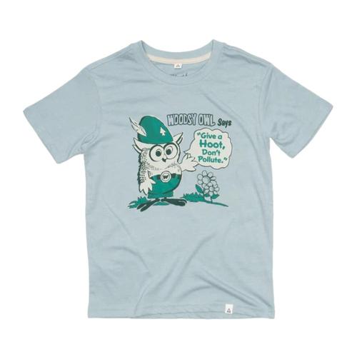 The Landmark Project Kids Woodsy Says Youth Tee Chambray
