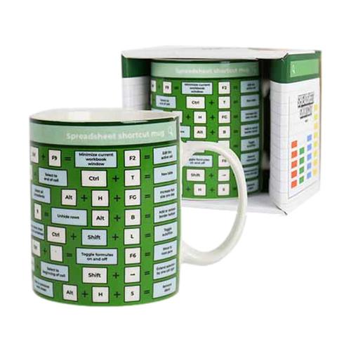 Gift Republic Spreadsheet Shortcut Mug