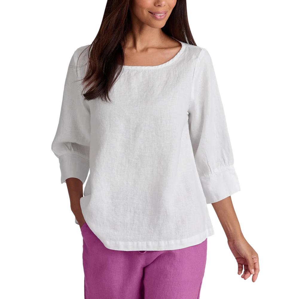 FLAX Women's Charming Top WHITE