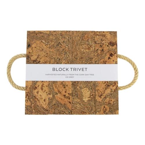 LIGA Natural Cork Trivet - Block