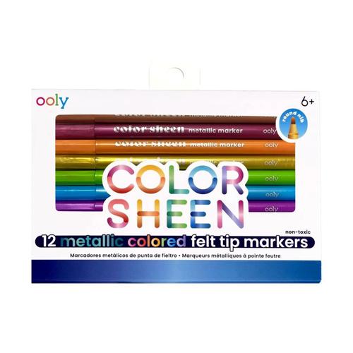 OOLY Color Sheen Metallic Colored Felt Tip Markers