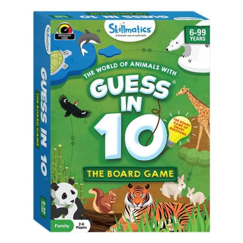 Skillmatics Guess In 10: World Of Animals Board Game