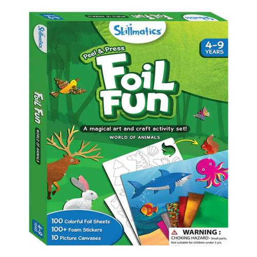 Skillmatics Foil Fun World Of Animals No-Mess Art Kit