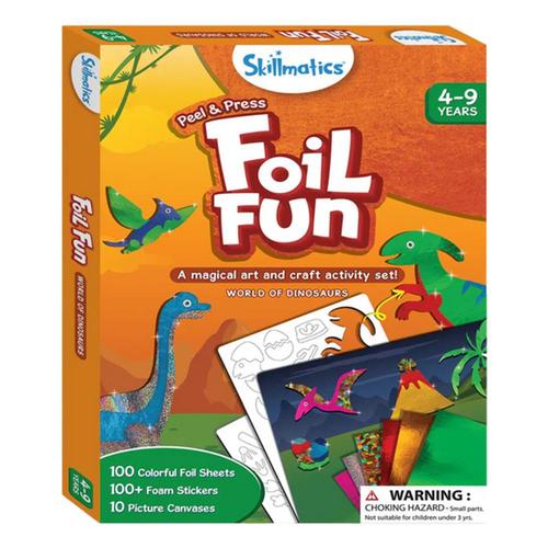 Skillmatics Foil Fun World Of Dinosaurs No-Mess Art Kit