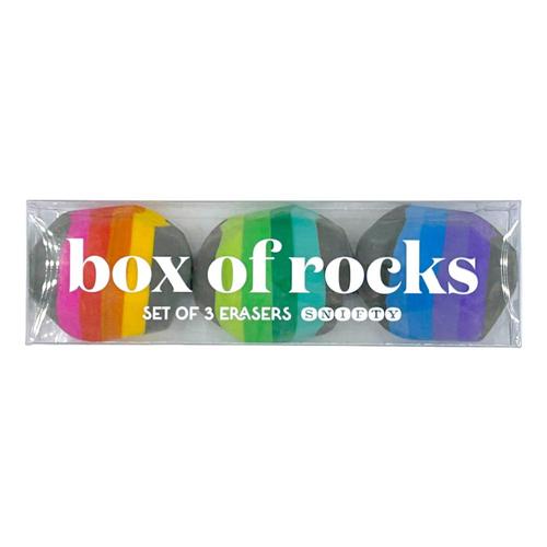 Snifty Box Of Rocks Eraser Set