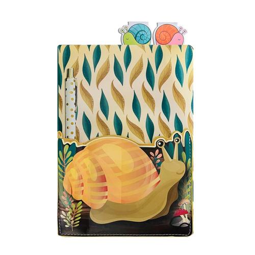 Streamline Slowpoke Snail Pocket Journal with Pen