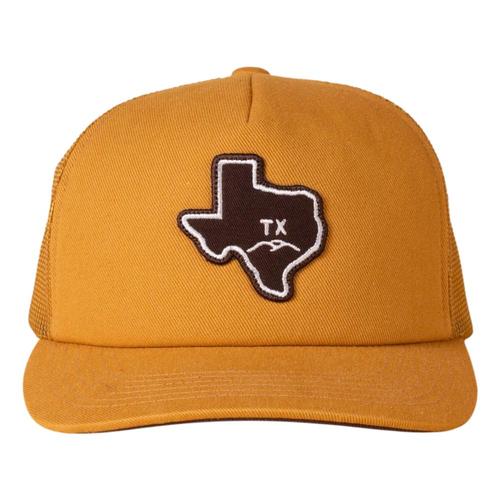 THC Provisions Heart Of Texas Cedar Chopper Trucker Hat Oldgold